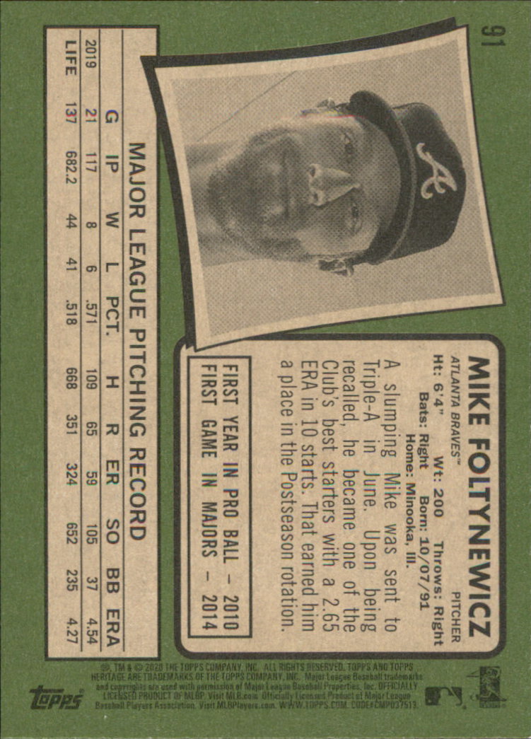 2020 Topps Heritage Baseball Part 1 Main Set Cards #1-#250 Rookies and Veterans - Picture 177 of 485