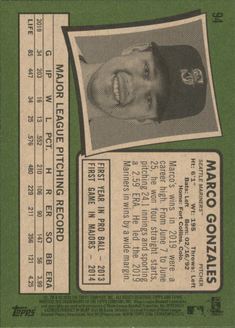 2020 Topps Heritage Baseball Part 1 Main Set Cards #1-#250 Rookies and Veterans - Picture 183 of 485