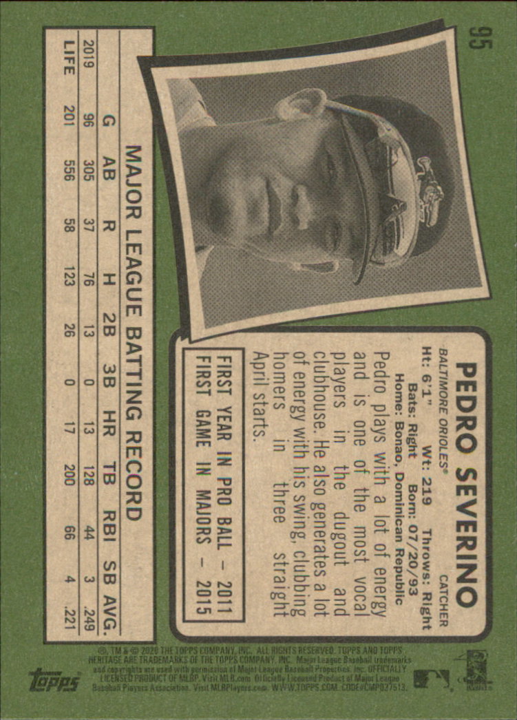 2020 Topps Heritage Baseball Part 1 Main Set Cards #1-#250 Rookies and Veterans - Picture 185 of 485