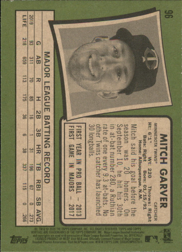 2020 Topps Heritage Baseball Part 1 Main Set Cards #1-#250 Rookies and Veterans - Picture 187 of 485