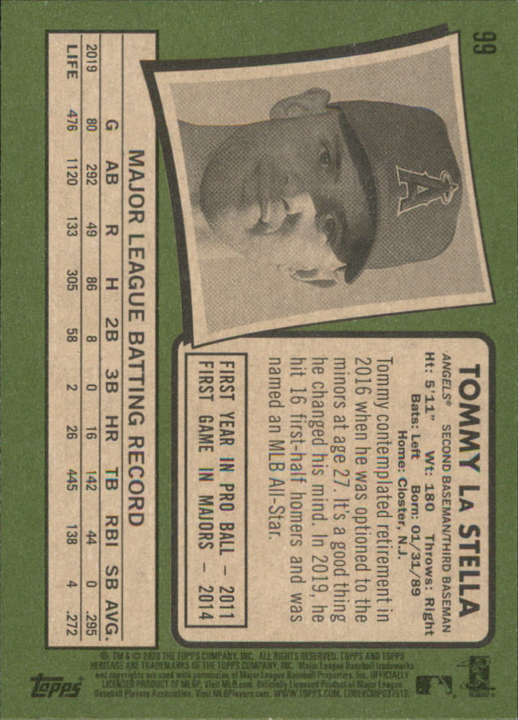 2020 Topps Heritage Baseball Part 1 Main Set Cards #1-#250 Rookies and Veterans - Picture 193 of 485