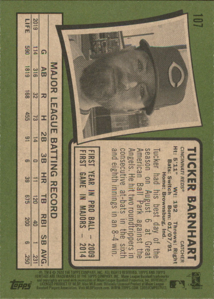 2020 Topps Heritage Baseball Part 1 Main Set Cards #1-#250 Rookies and Veterans - Picture 209 of 485
