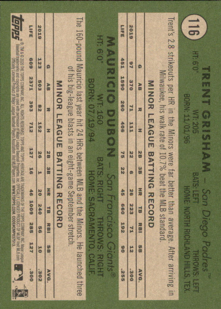 2020 Topps Heritage Baseball Part 1 Main Set Cards #1-#250 Rookies and Veterans - Picture 227 of 485