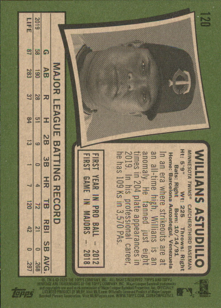 2020 Topps Heritage Baseball Part 1 Main Set Cards #1-#250 Rookies and Veterans - Picture 235 of 485