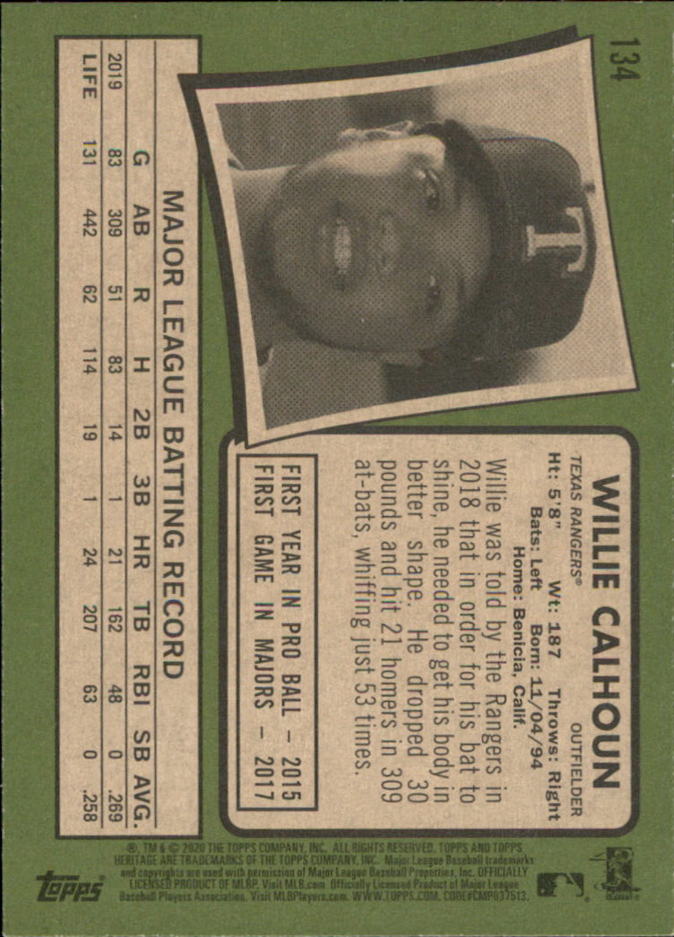 2020 Topps Heritage Baseball Part 1 Main Set Cards #1-#250 Rookies and Veterans - Picture 261 of 485