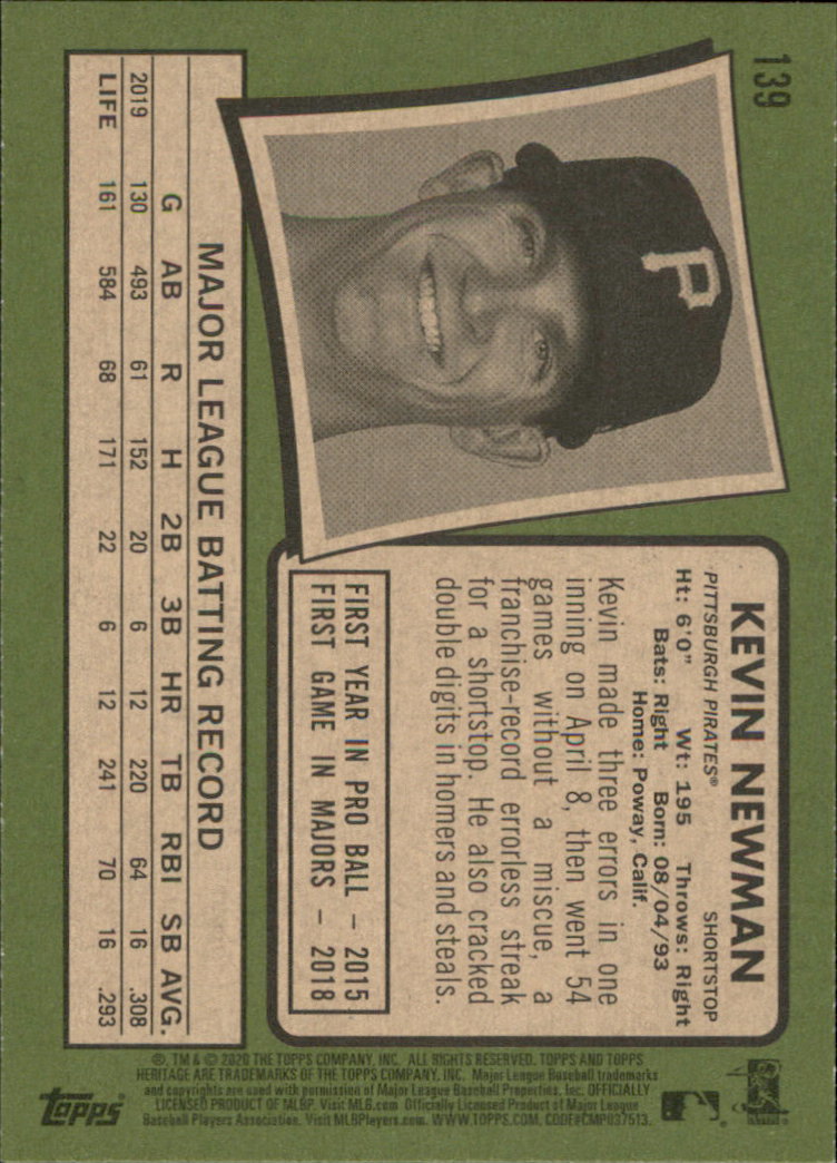 2020 Topps Heritage Baseball Part 1 Main Set Cards #1-#250 Rookies and Veterans - Picture 271 of 485