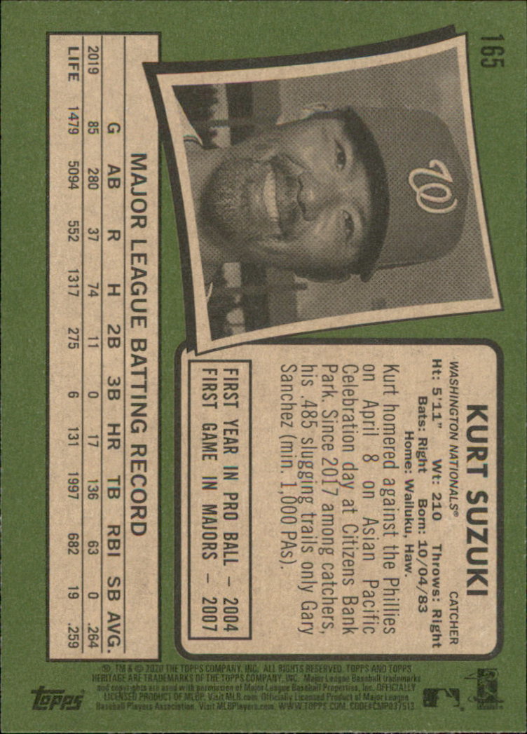 2020 Topps Heritage Baseball Part 1 Main Set Cards #1-#250 Rookies and Veterans - Picture 321 of 485