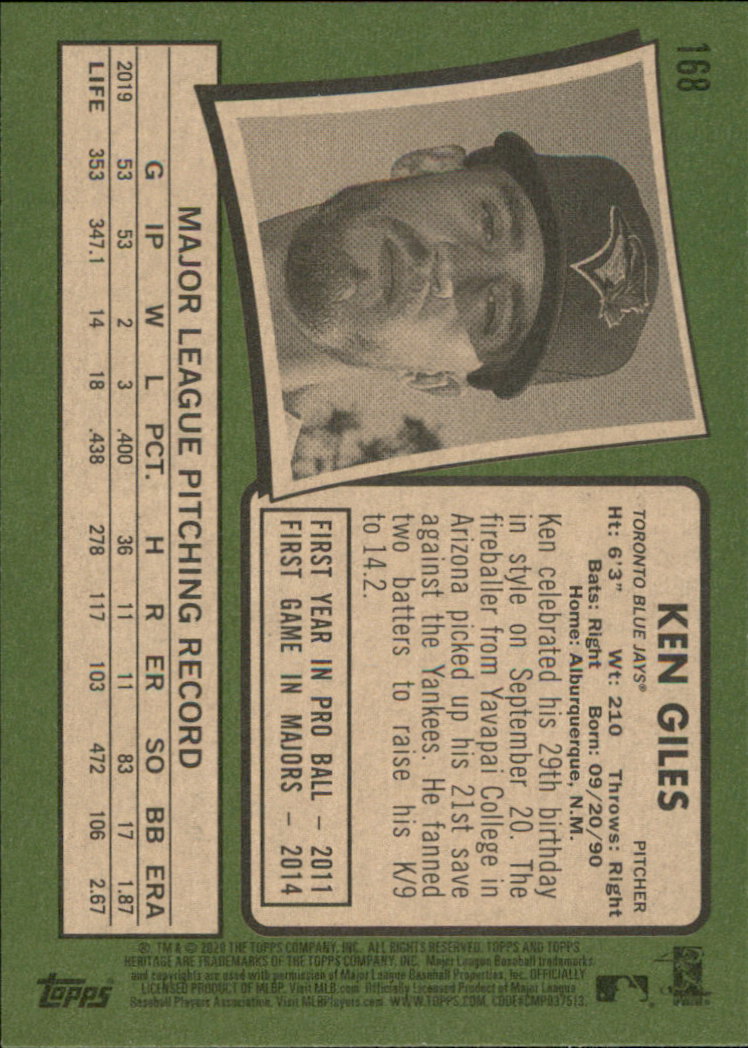 2020 Topps Heritage Baseball Part 1 Main Set Cards #1-#250 Rookies and Veterans - Picture 327 of 485