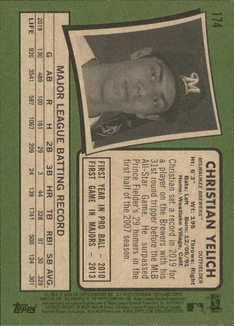 2020 Topps Heritage Baseball Part 1 Main Set Cards #1-#250 Rookies and Veterans - Picture 339 of 485