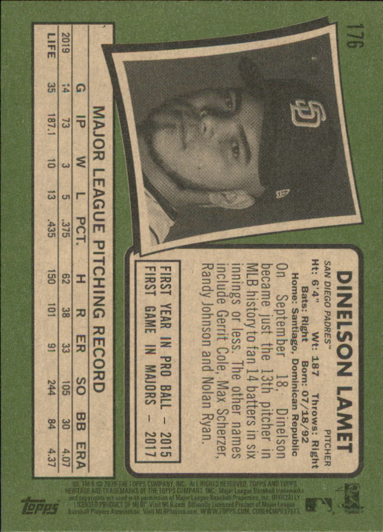2020 Topps Heritage Baseball Part 1 Main Set Cards #1-#250 Rookies and Veterans - Picture 343 of 485