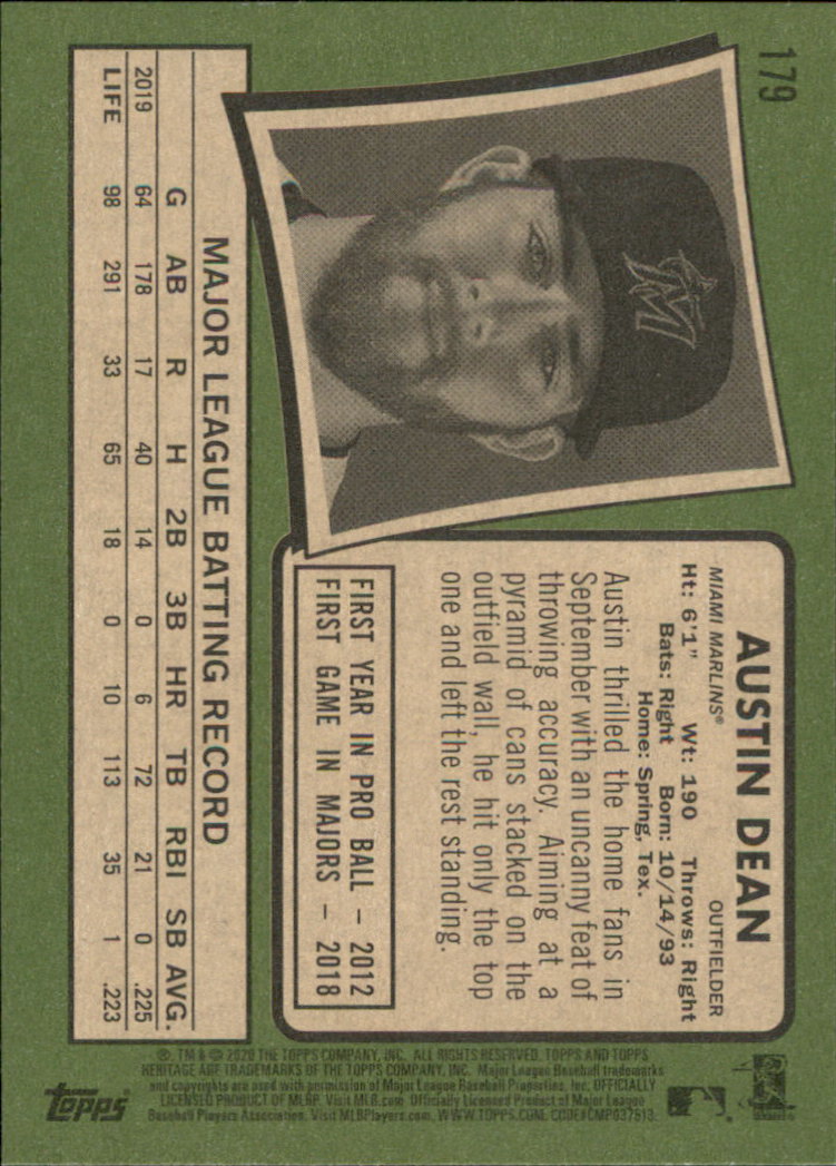 2020 Topps Heritage Baseball Part 1 Main Set Cards #1-#250 Rookies and Veterans - Picture 349 of 485