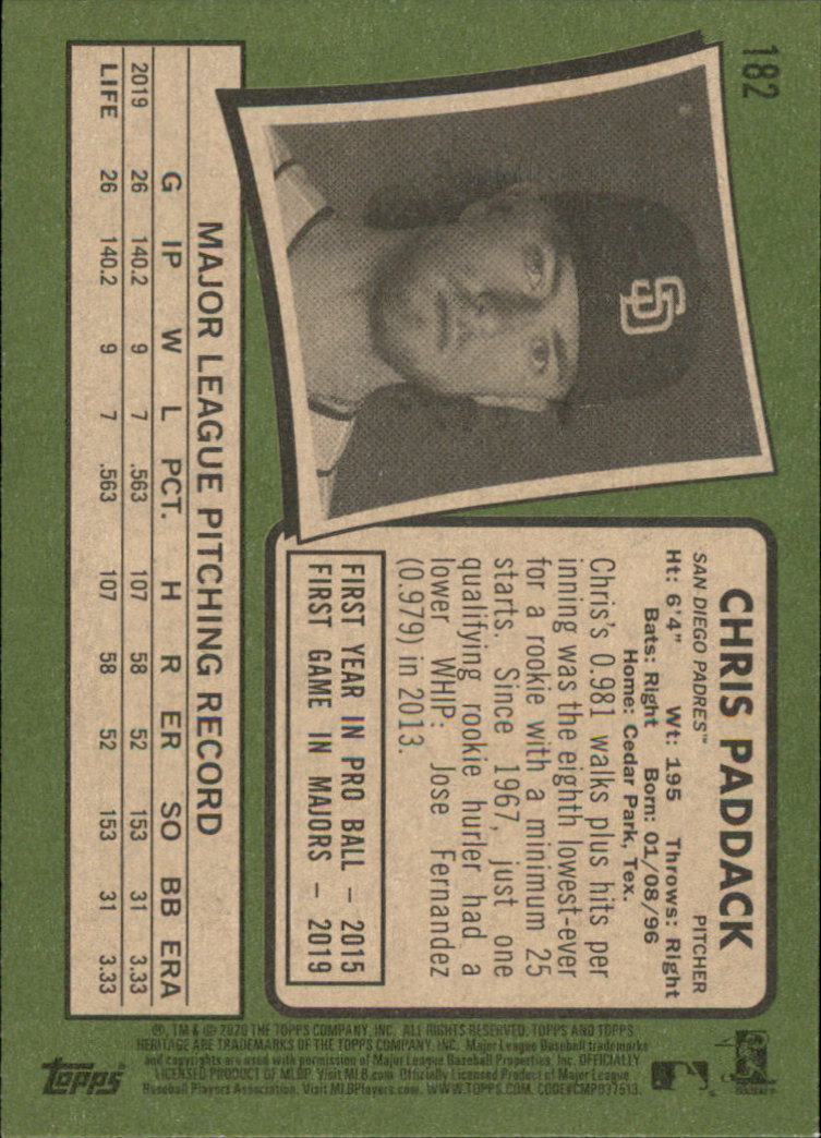 2020 Topps Heritage Baseball Part 1 Main Set Cards #1-#250 Rookies and Veterans - Picture 355 of 485