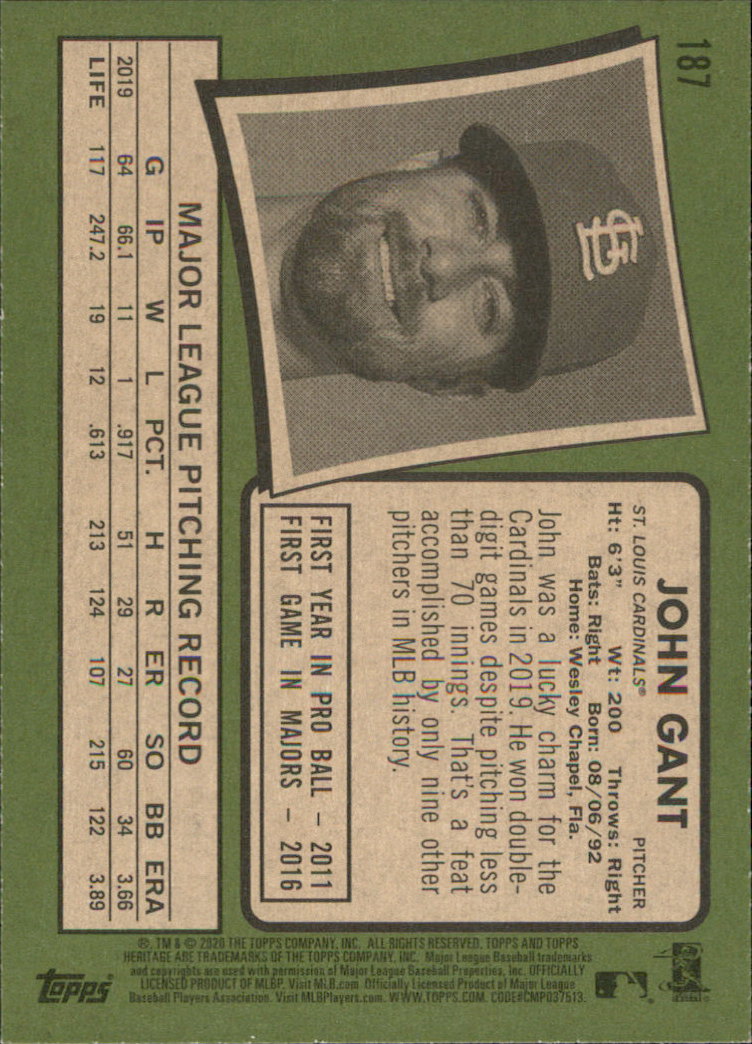 2020 Topps Heritage Baseball Part 1 Main Set Cards #1-#250 Rookies and Veterans - Picture 365 of 485