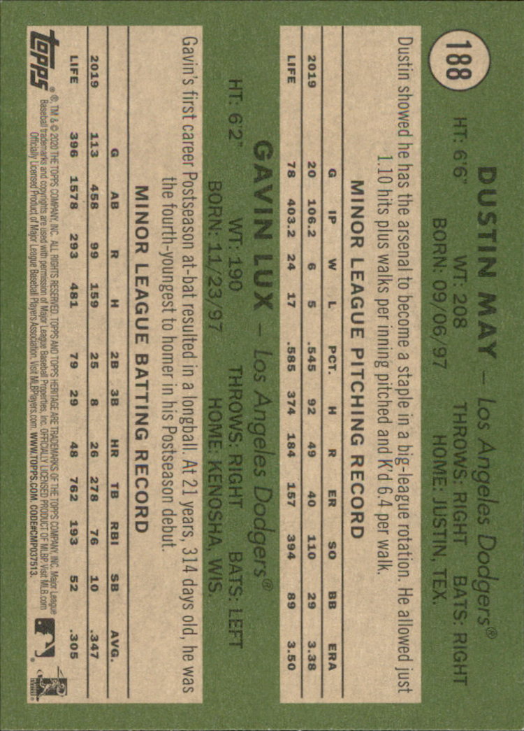 2020 Topps Heritage Baseball Part 1 Main Set Cards #1-#250 Rookies and Veterans - Picture 367 of 485