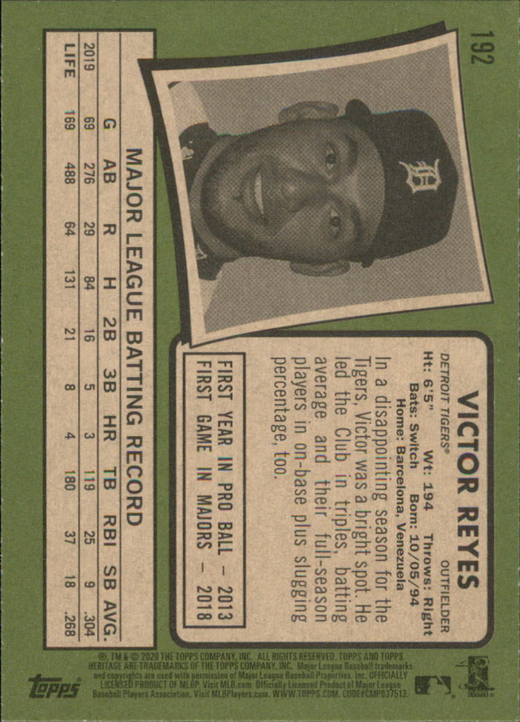 2020 Topps Heritage Baseball Part 1 Main Set Cards #1-#250 Rookies and Veterans - Picture 375 of 485