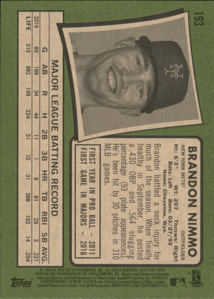 2020 Topps Heritage Baseball Part 1 Main Set Cards #1-#250 Rookies and Veterans - Picture 377 of 485