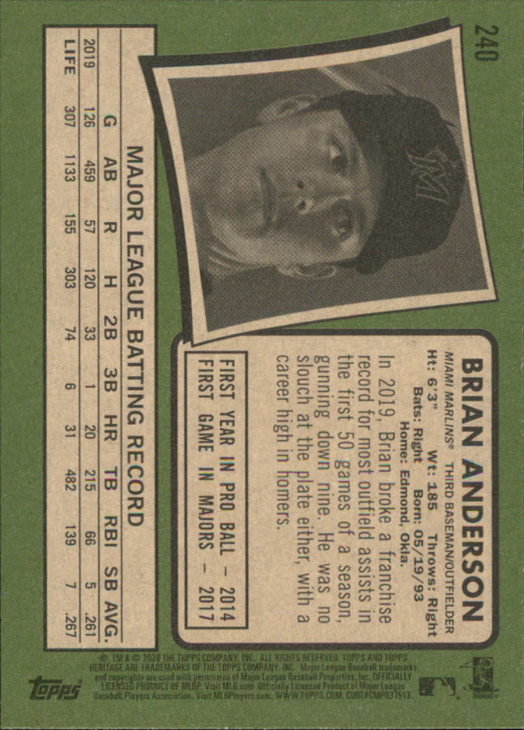 2020 Topps Heritage Baseball Part 1 Main Set Cards #1-#250 Rookies and Veterans - Picture 465 of 485