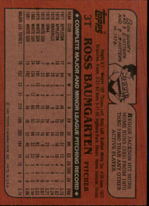 1982 Topps Traded Baseball Card Pick - Picture 7 of 215