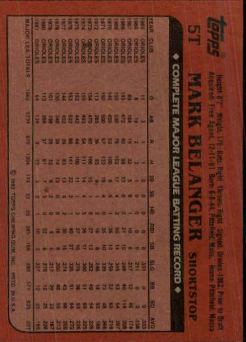 1982 Topps Traded Baseball Card Pick - Picture 9 of 215