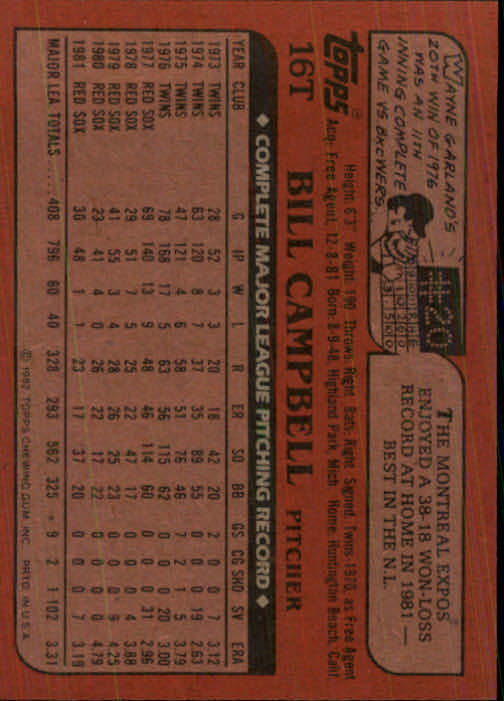 1982 Topps Traded Baseball Card Pick - Picture 29 of 215