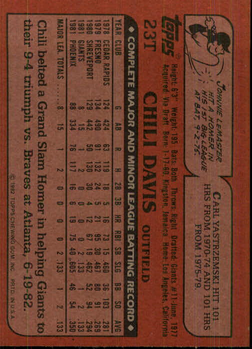 1982 Topps Traded Baseball Card Pick - Picture 41 of 215