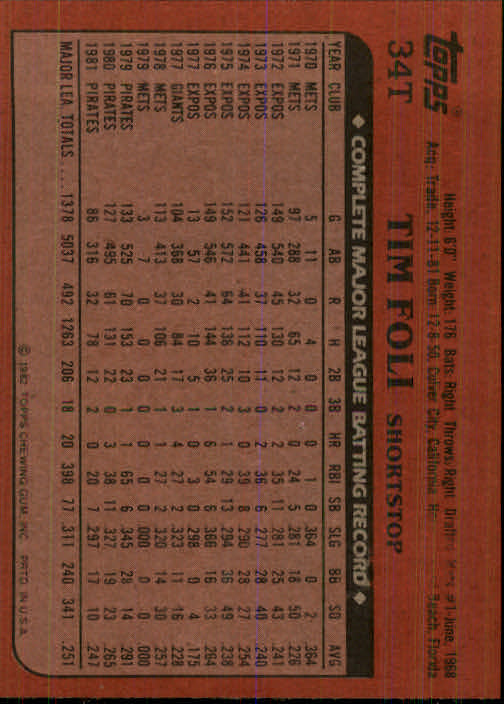 1982 Topps Traded Baseball Card Pick - Picture 63 of 215