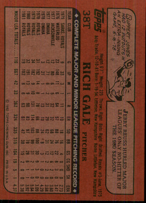 1982 Topps Traded Baseball Card Pick - Picture 71 of 215