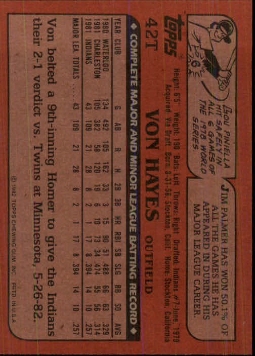 1982 Topps Traded Baseball Card Pick - Picture 73 of 215