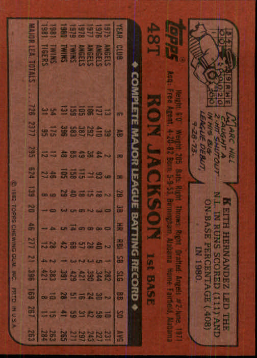 1982 Topps Traded Baseball Card Pick - Picture 83 of 215
