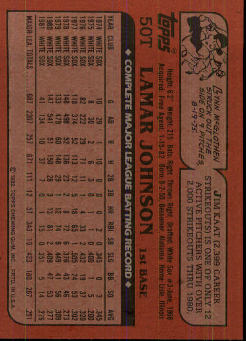 1982 Topps Traded Baseball Card Pick - Picture 87 of 215