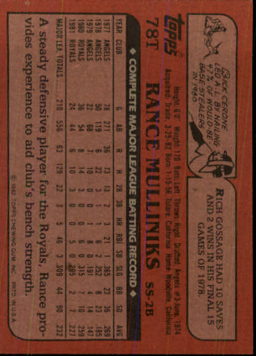 1982 Topps Traded Baseball Card Pick - Picture 131 of 215