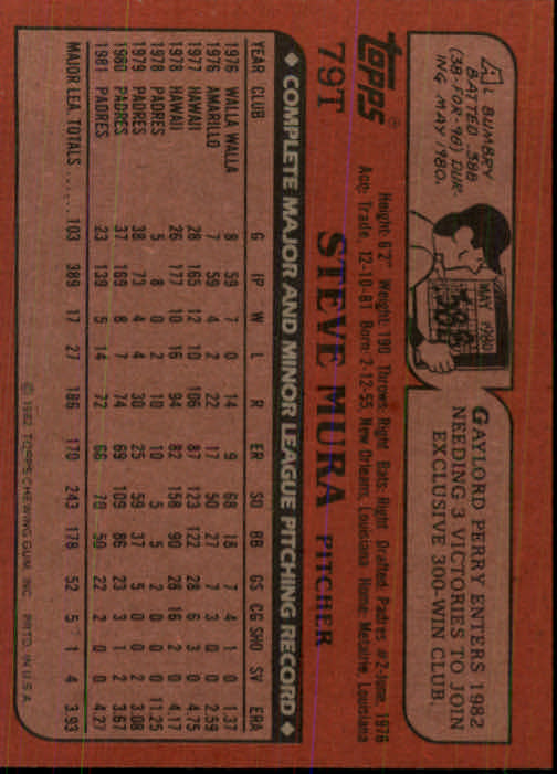1982 Topps Traded Baseball Card Pick - Picture 133 of 215