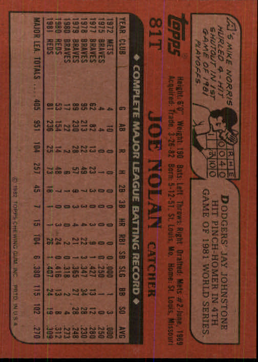 1982 Topps Traded Baseball Card Pick - Picture 137 of 215