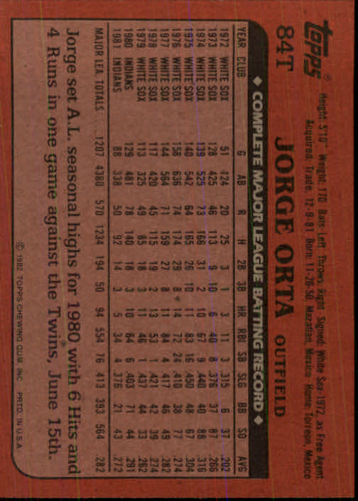 1982 Topps Traded Baseball Card Pick - Picture 143 of 215