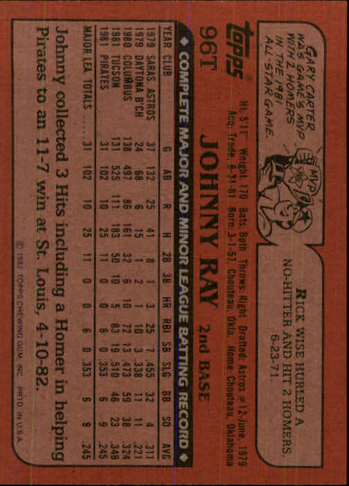 1982 Topps Traded Baseball Card Pick - Picture 163 of 215