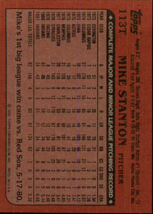 1982 Topps Traded Baseball Card Pick - Picture 183 of 215