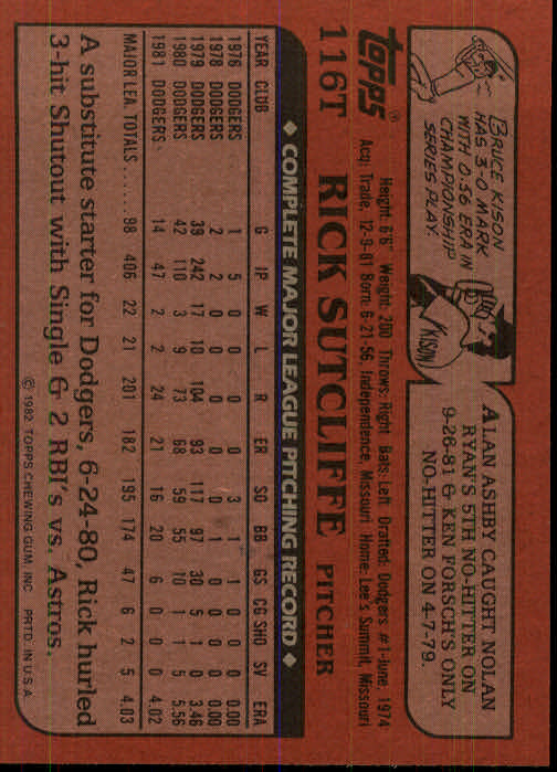 1982 Topps Traded Baseball Card Pick - Picture 187 of 215