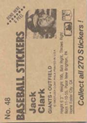 B1255- 1983 Fleer Stickers Baseball Card #s 1-200 -You Pick- 15+ FREE US SHIP - Picture 47 of 231