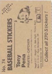 B1255- 1983 Fleer Stickers Baseball Card #s 1-200 -You Pick- 15+ FREE US SHIP - Picture 81 of 231