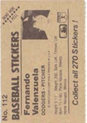 B1255- 1983 Fleer Stickers Baseball Card #s 1-200 -You Pick- 15+ FREE US SHIP - Picture 129 of 231