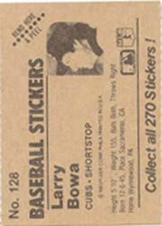 B1255- 1983 Fleer Stickers Baseball Card #s 1-200 -You Pick- 15+ FREE US SHIP - Picture 153 of 231