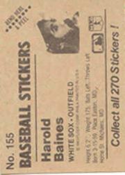 B1255- 1983 Fleer Stickers Baseball Card #s 1-200 -You Pick- 15+ FREE US SHIP - Picture 181 of 231