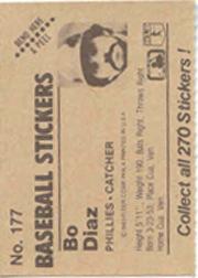 B1255- 1983 Fleer Stickers Baseball Card #s 1-200 -You Pick- 15+ FREE US SHIP - Picture 203 of 231