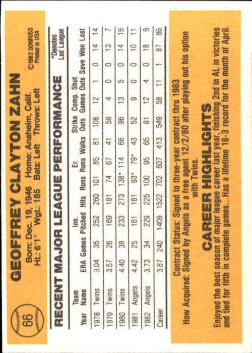 A6279- 1983 Donruss Baseball Cards 1-249 +Rookies -You Pick- 15+ FREE US SHIP