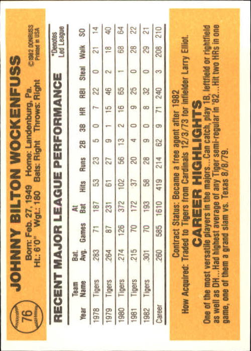 A6279- 1983 Donruss Baseball Cards 1-249 +Rookies -You Pick- 15+ FREE US SHIP