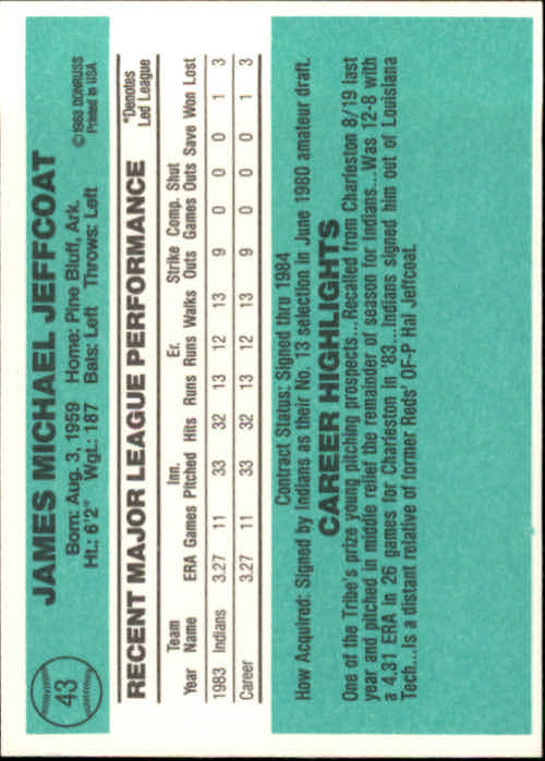 thumbnail 29 - 1984 Donruss Baseball Card Pick 3-313