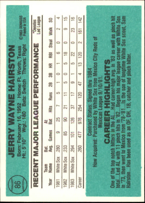 thumbnail 95 - 1984 Donruss Baseball Card Pick 3-313