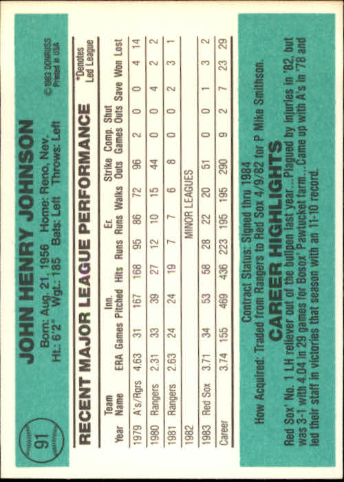 thumbnail 103 - 1984 Donruss Baseball Card Pick 3-313