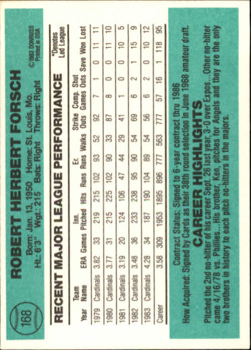 thumbnail 237 - 1984 Donruss Baseball Card Pick 3-313