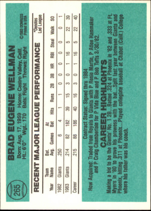 thumbnail 415 - 1984 Donruss Baseball Card Pick 3-313